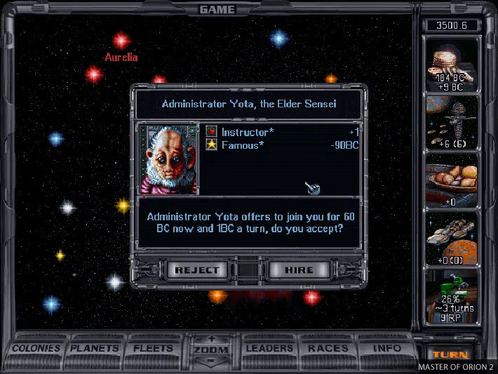 Master of Orion 1 screenshot 3