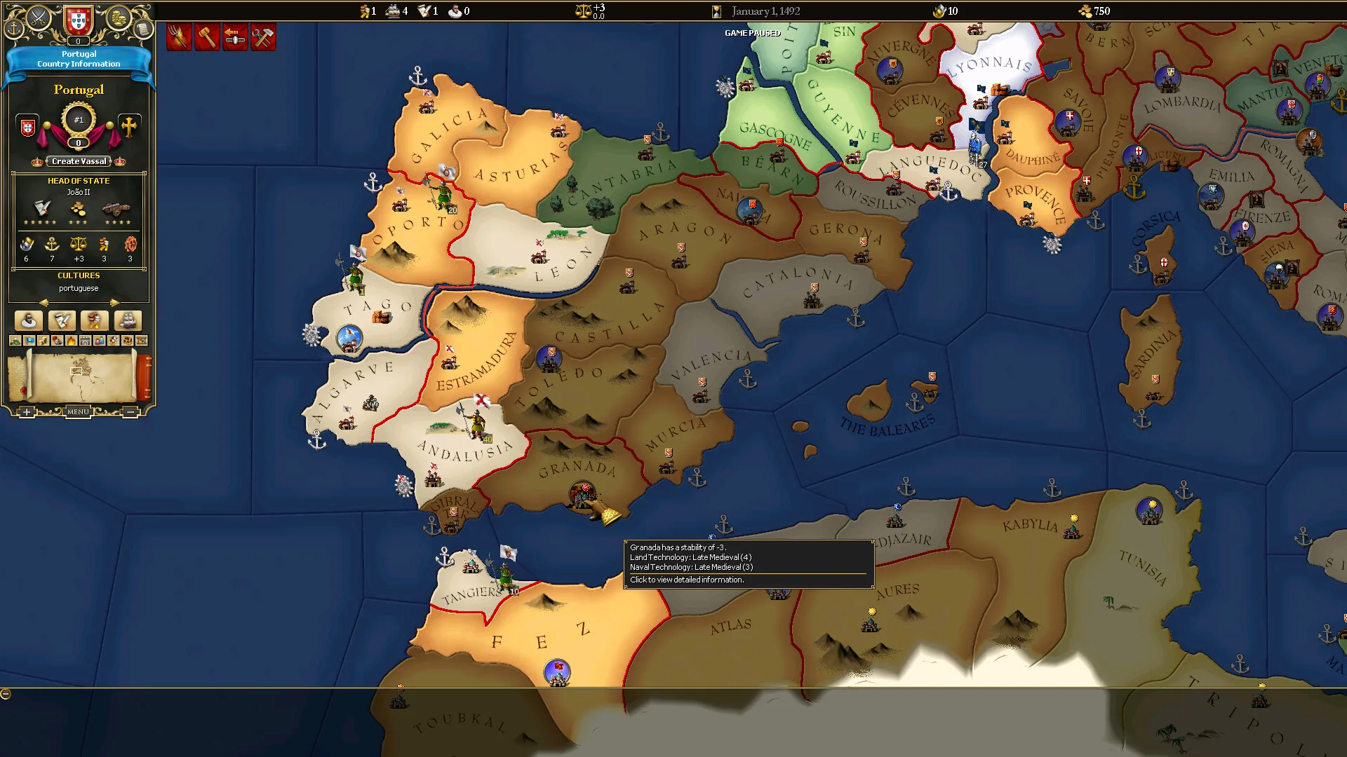 For The Glory: A Europa Universalis Game screenshot 1