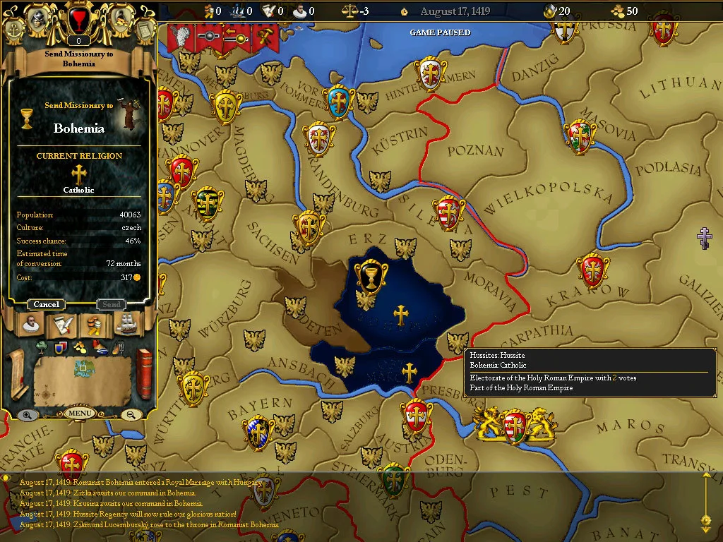 For The Glory: A Europa Universalis Game screenshot 5