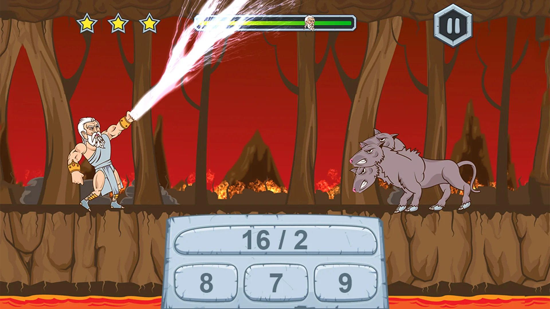 Zeus vs Monsters - Math Game for kids screenshot 1