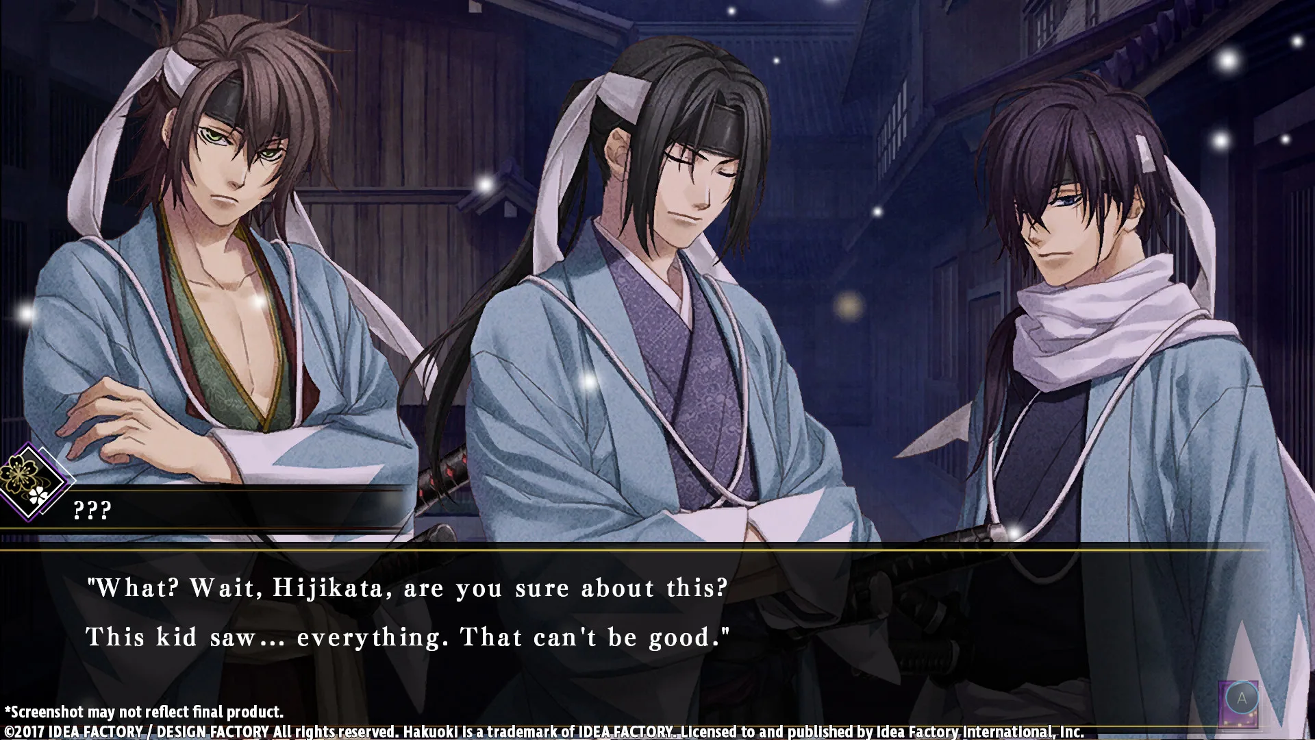 Hakuoki: Kyoto Winds screenshot 4