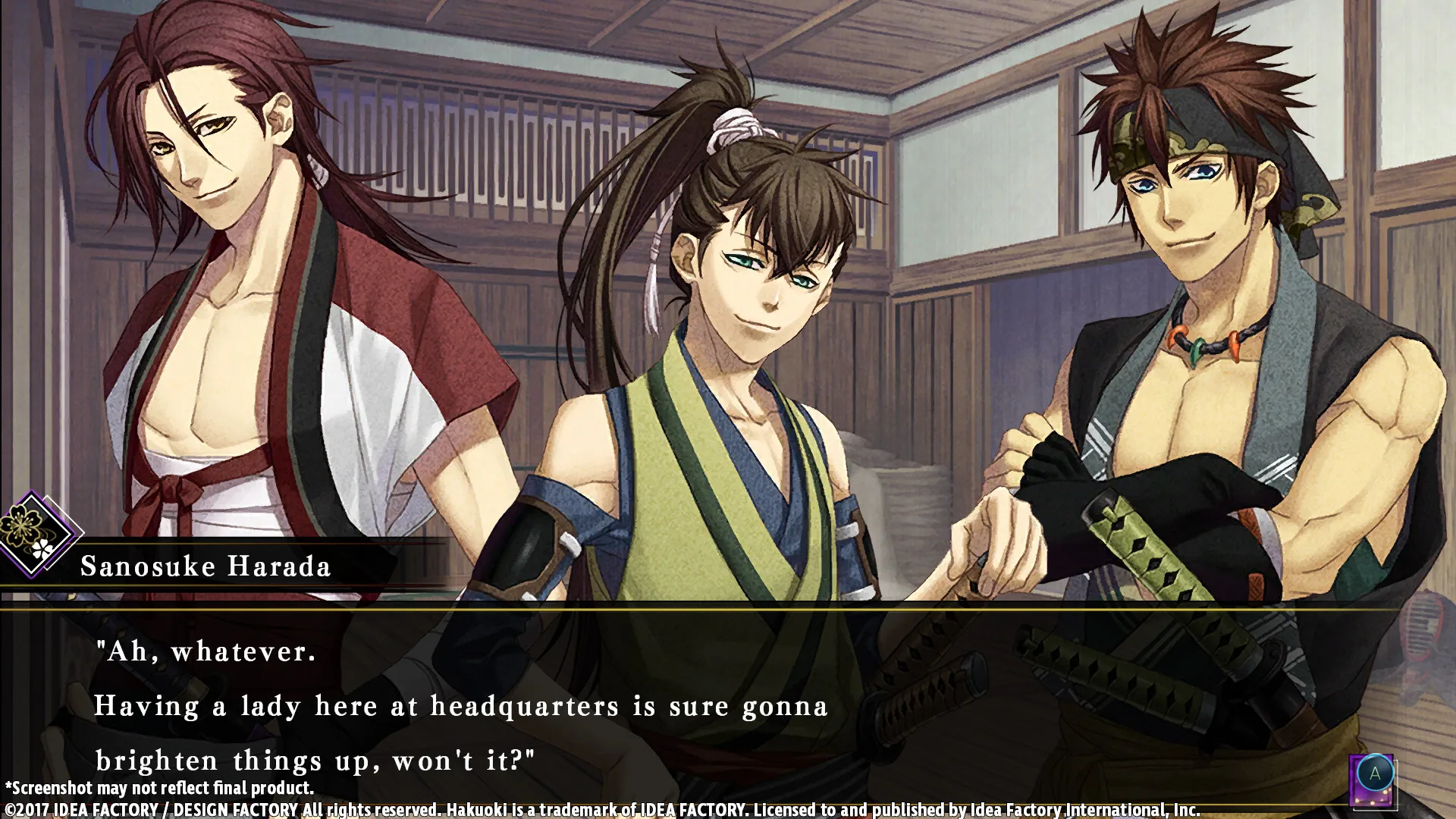 Hakuoki: Kyoto Winds screenshot 5