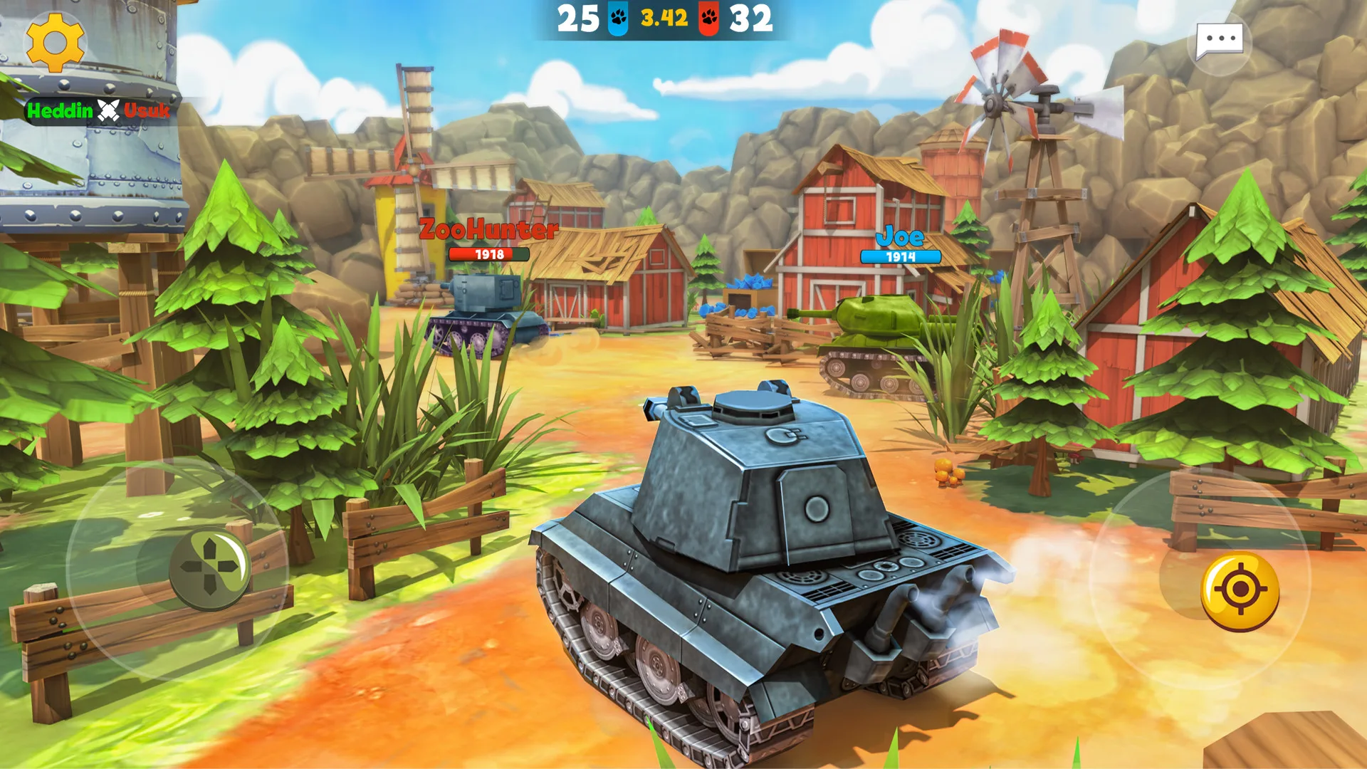 Tank games Zoo War: Battle Royale online screenshot 2