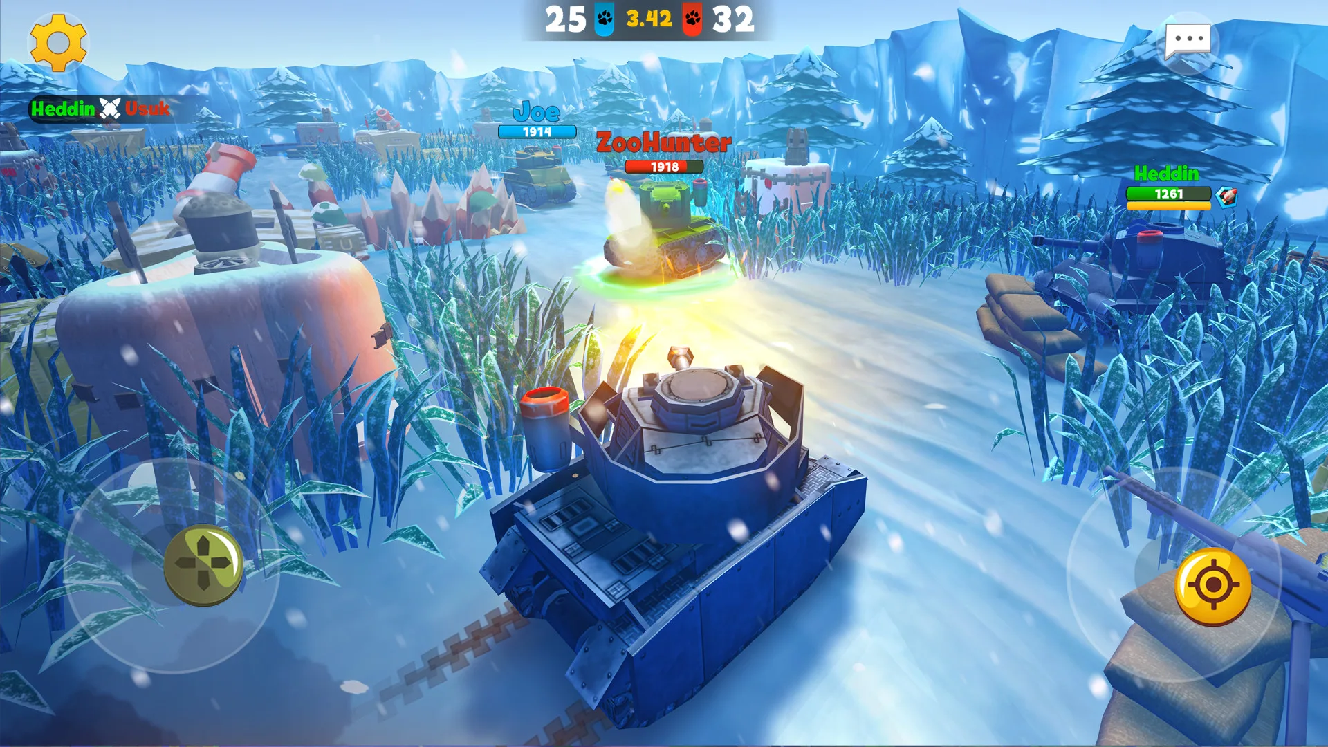 Tank games Zoo War: Battle Royale online screenshot 3