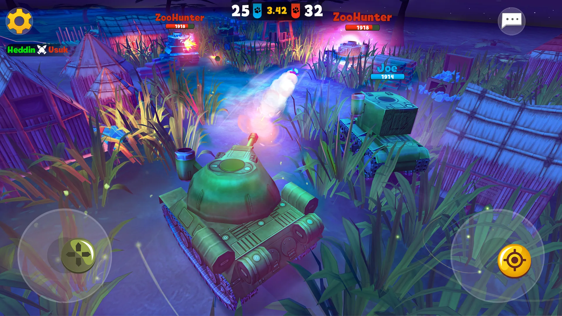 Tank games Zoo War: Battle Royale online screenshot 4