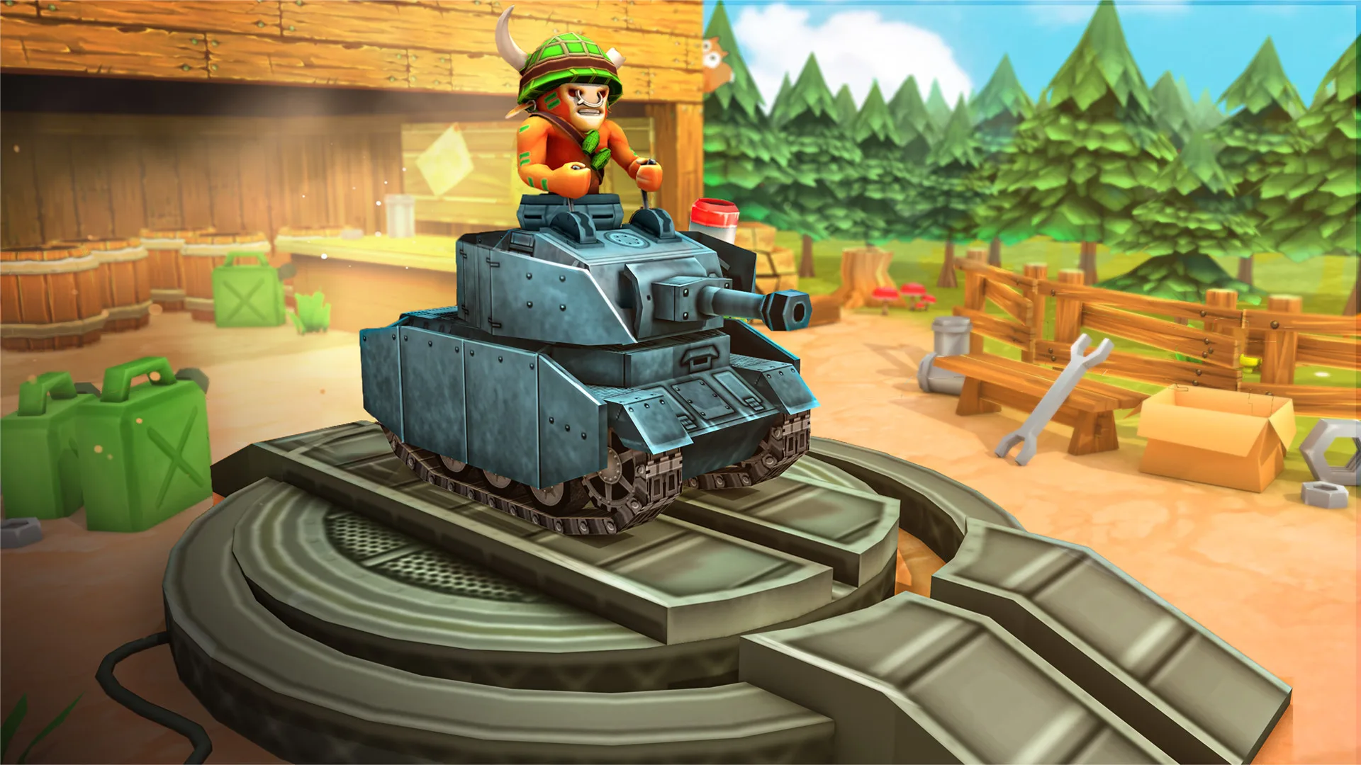 Tank games Zoo War: Battle Royale online screenshot 5
