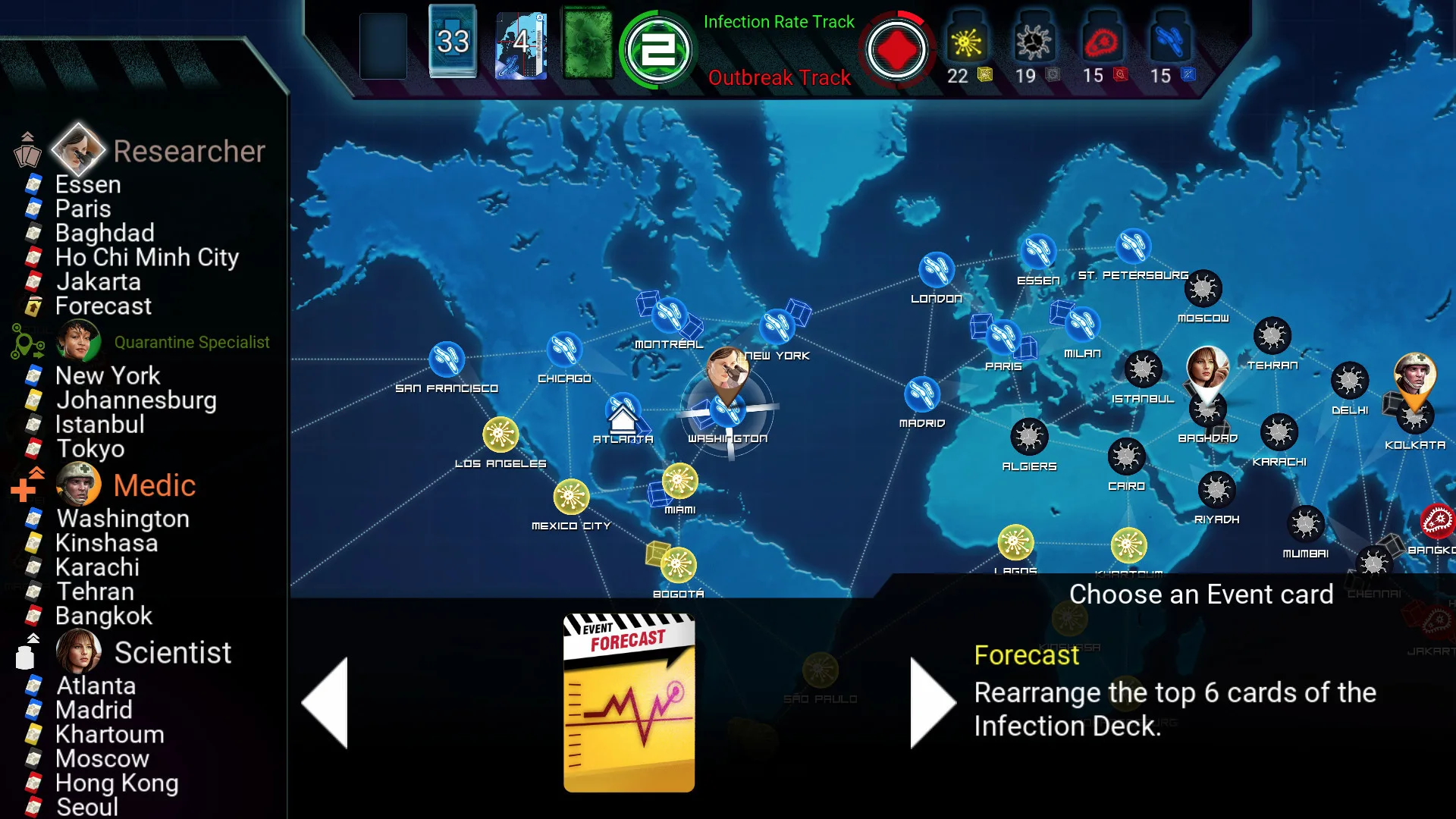 Pandemic: The Board Game screenshot 2