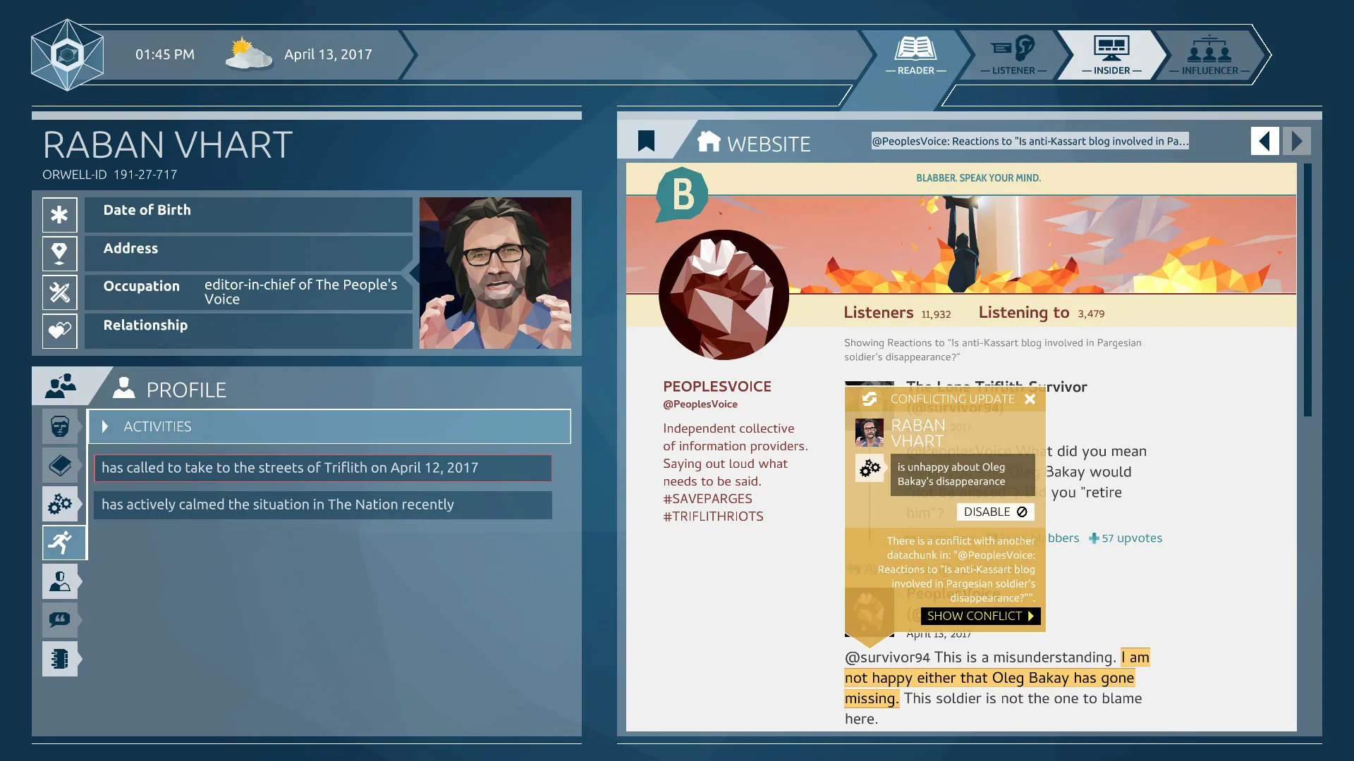 Orwell: Ignorance is Strength screenshot 1
