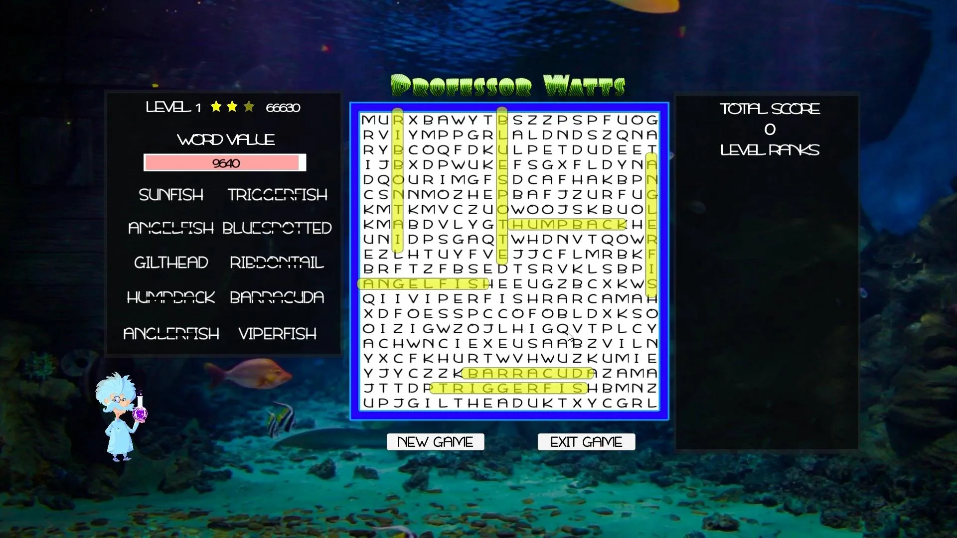 Professor Watts Word Search: Into The Ocean screenshot 4