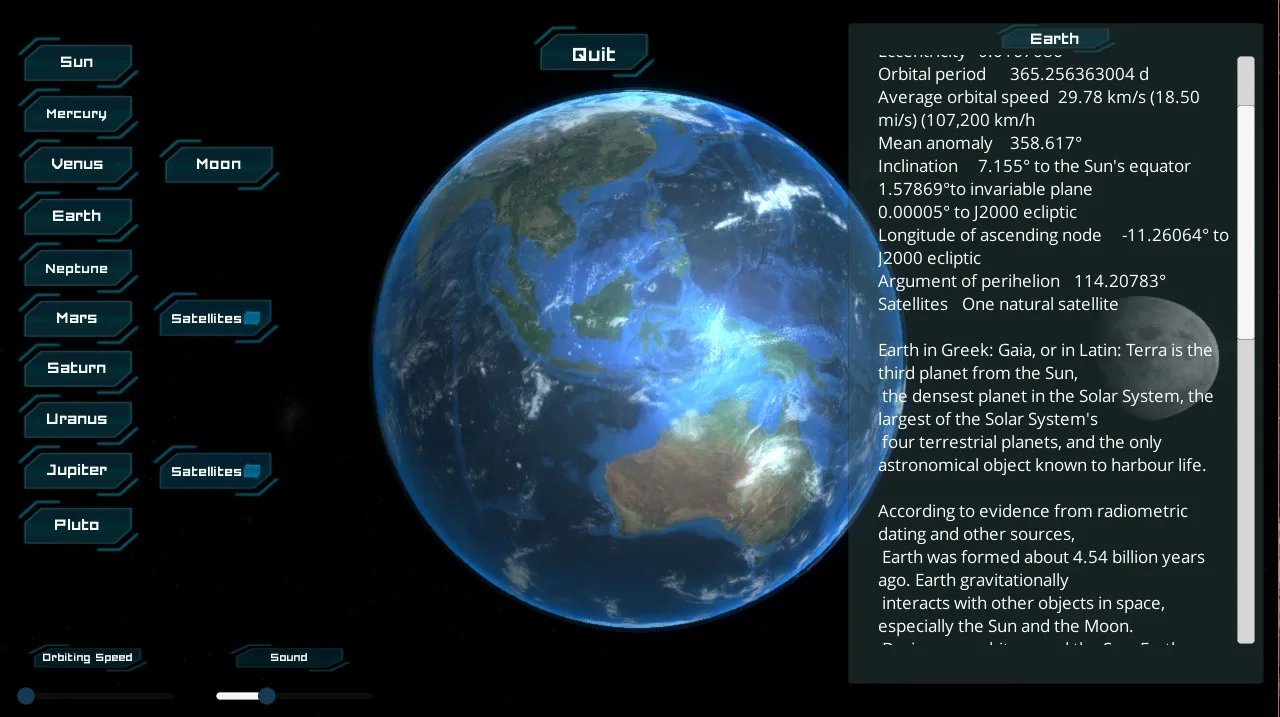 Solar System screenshot 2