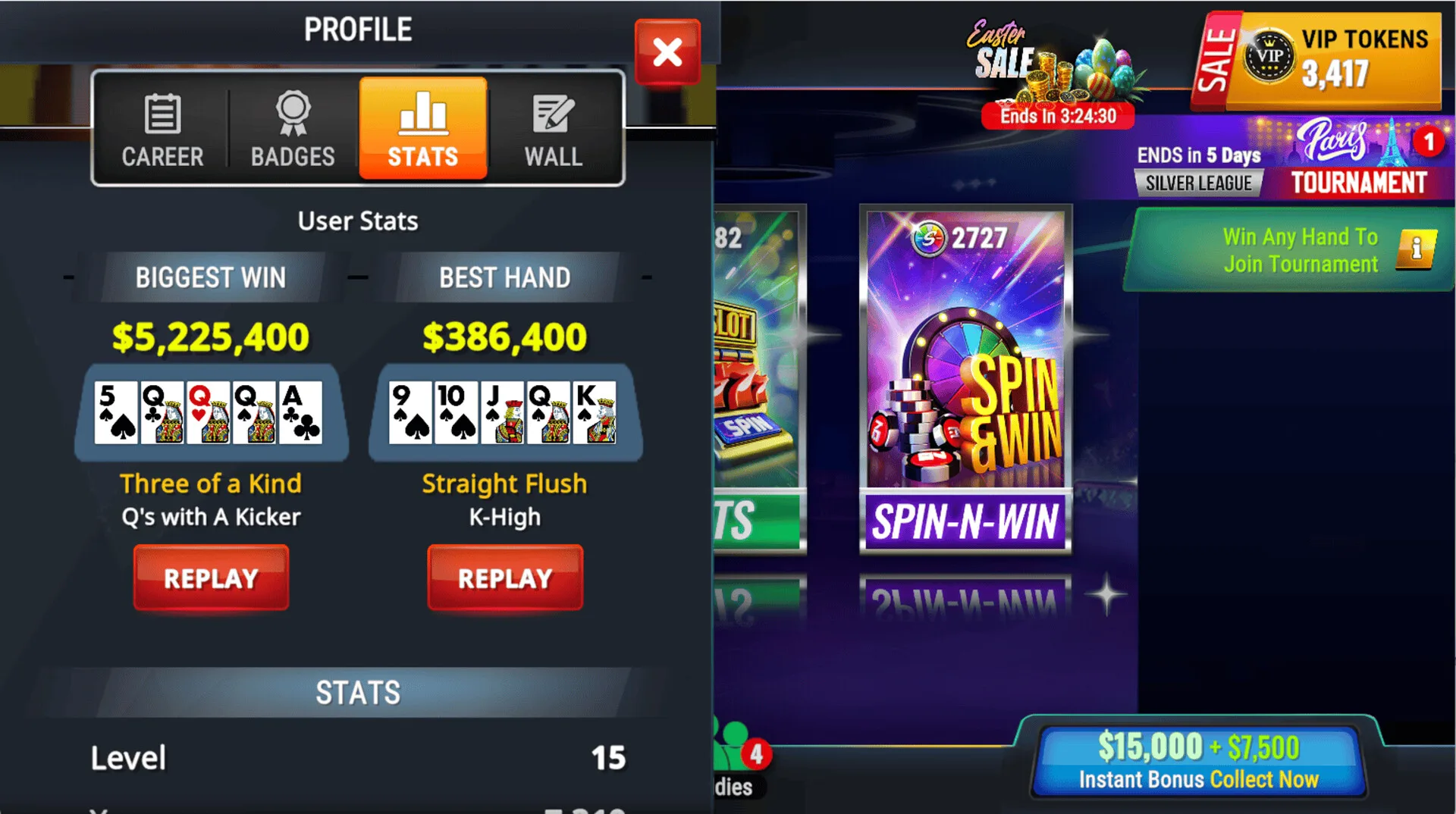 Poker Legends: Texas Hold'em Poker Tournaments screenshot 5