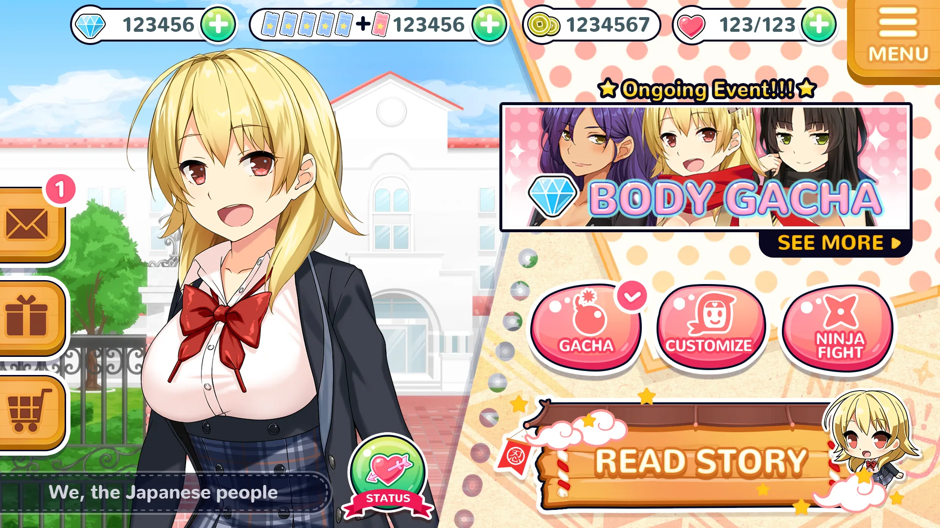 Moe! Ninja Girls screenshot 1