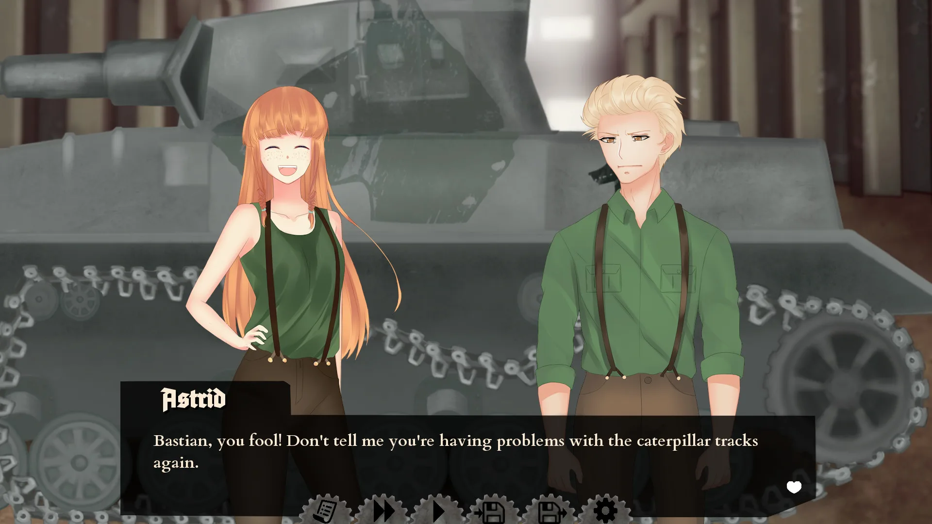 Panzer Hearts - War Visual Novel screenshot 2
