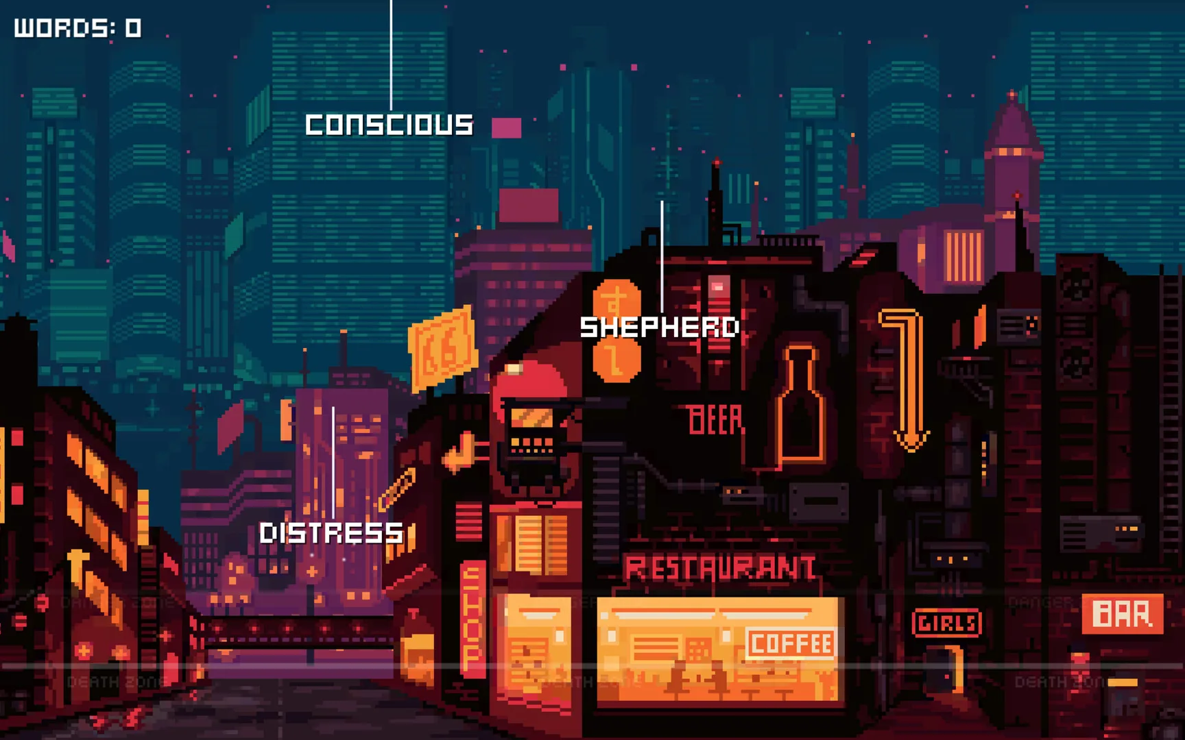 Falling words screenshot 3