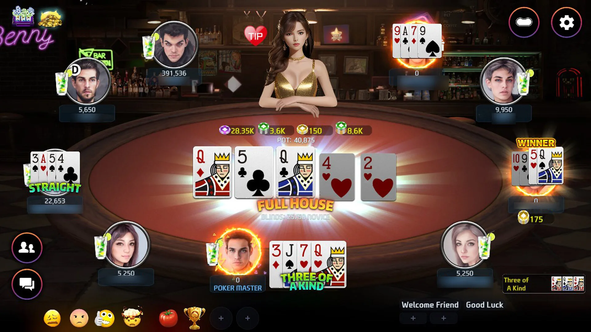 Poker Master - Texas Hold'em, Roulette, Blackjack, Baccarat, Omaha, Slots, Teen Patti screenshot 1