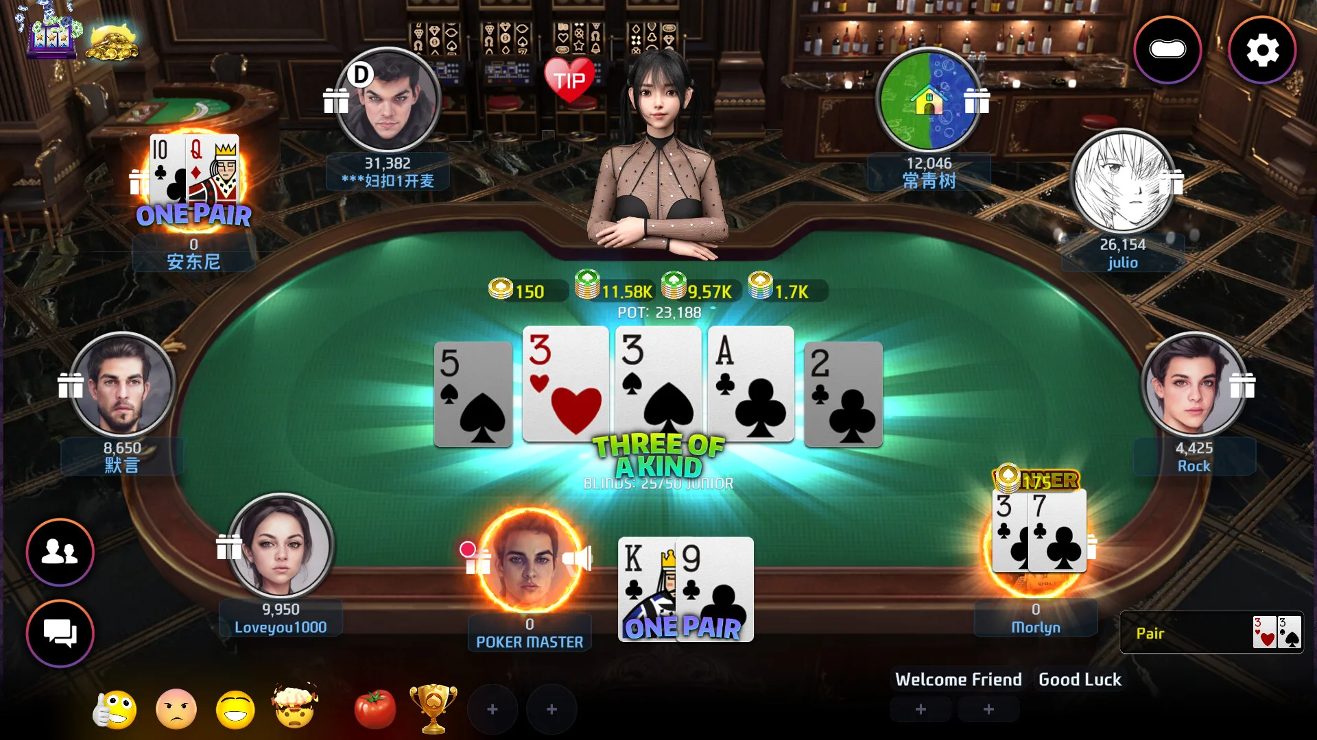 Poker Master - Texas Hold'em, Roulette, Blackjack, Baccarat, Omaha, Slots, Teen Patti screenshot 4