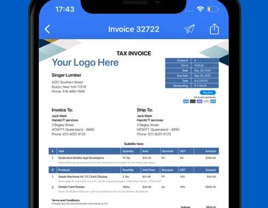 Easy Invoice Maker App by Moon screenshot 2
