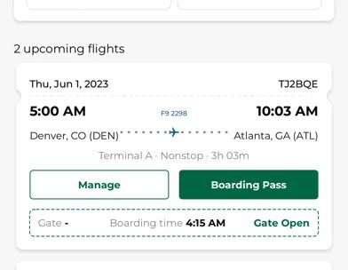 Frontier Airlines screenshot 5