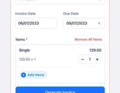 Invoice Generator - Zoho screenshot 1