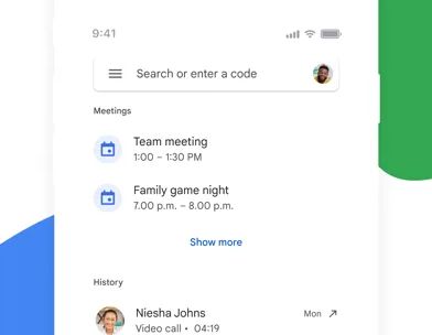 Google Meet screenshot 1