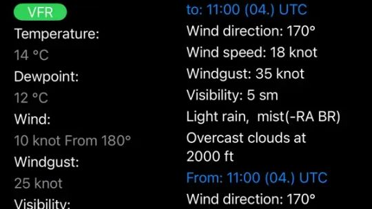 Aviation Weather – METAR TAF screenshot 2