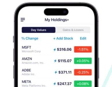 Stocks+ app screenshot 1