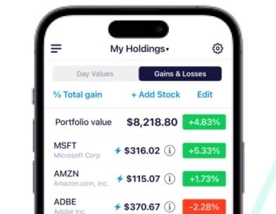 Stocks+ app screenshot 2