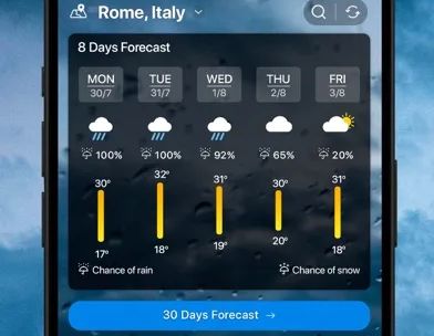 Weather: Weather forecast screenshot 2