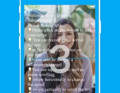 Teleprompter: Floating Notes screenshot 1