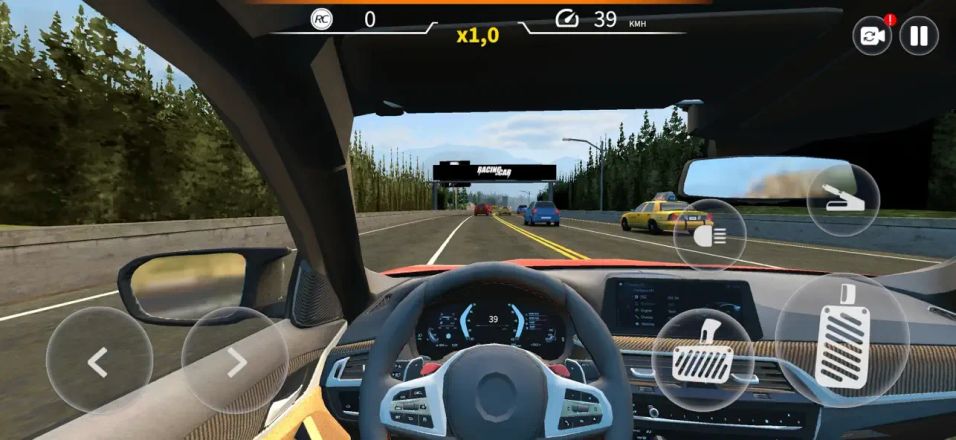 Racing in Car 2021 screenshot 1