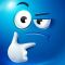 Blue Emoji iMessage Stickers