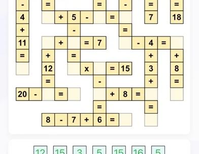 Математична гра - Cross Math screenshot 1