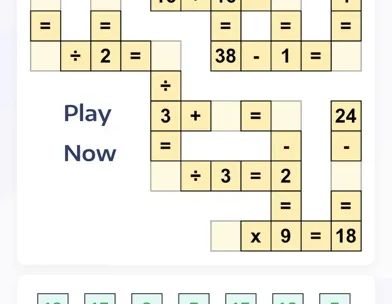 Математична гра - Cross Math screenshot 2