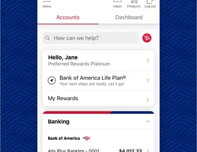 Bank of America Mobile Banking screenshot 1