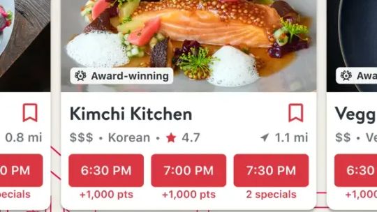 OpenTable screenshot 2