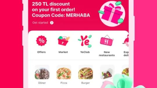 Yemeksepeti: Yemek & Market screenshot 1
