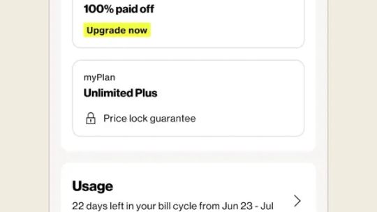 My Verizon screenshot 2