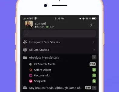 NewsBlur screenshot 2