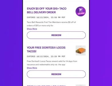 Taco Bell Fast Food & Delivery screenshot 2