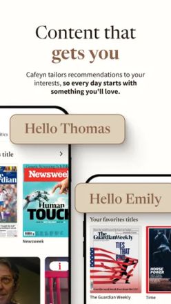 Cafeyn - Journaux & magazines screenshot 2