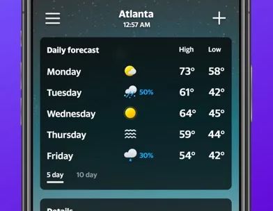 Yahoo Weather: Forecast & Maps screenshot 2