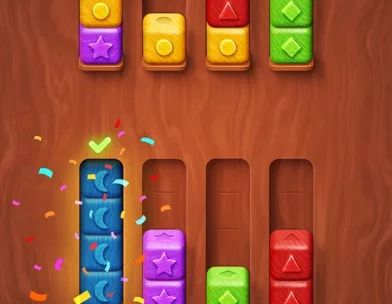 Colorwood Sort Puzzle Game screenshot 1