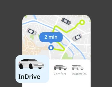 inDrive. Save on city rides screenshot 2
