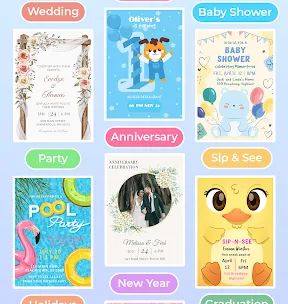 Invitation Maker & Card Design screenshot 1