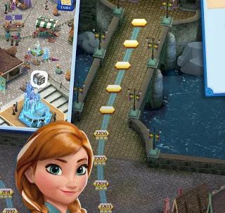 Disney Frozen Free Fall Games screenshot 4