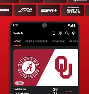 ESPN screenshot 1