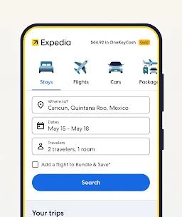 Expedia: Travel, Hotel, Flight screenshot 1