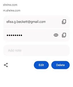 Google Password Manager screenshot 3