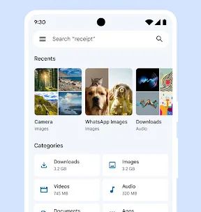 Google Files screenshot 1