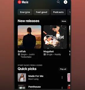 YouTube Music screenshot 2